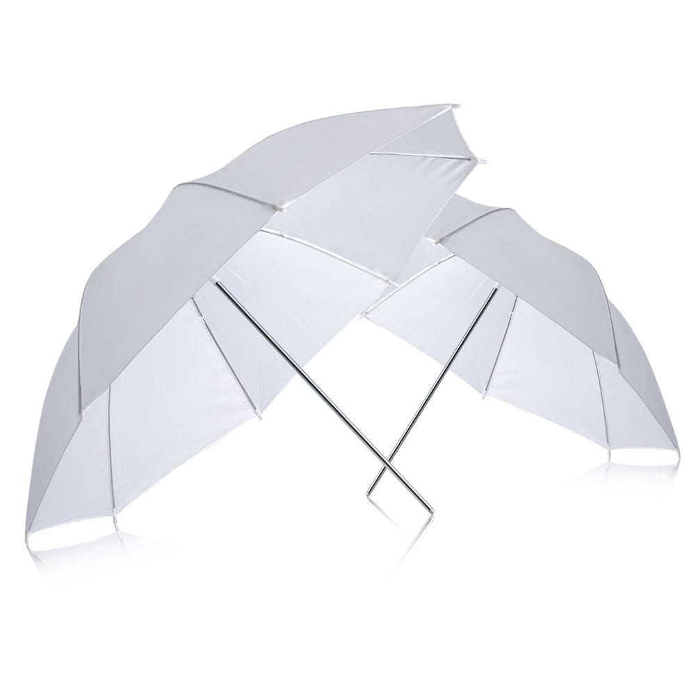 Neewer 90005898 Flash Traslúcido para Estudio de Fotografía con Sombrilla Suave, 83 cm, 2 piezas, color Blanco
