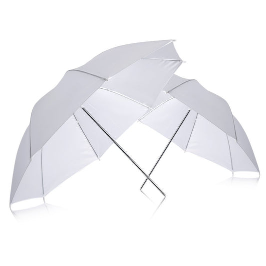 Neewer 90005898 Flash Traslúcido para Estudio de Fotografía con Sombrilla Suave, 83 cm, 2 piezas, color Blanco
