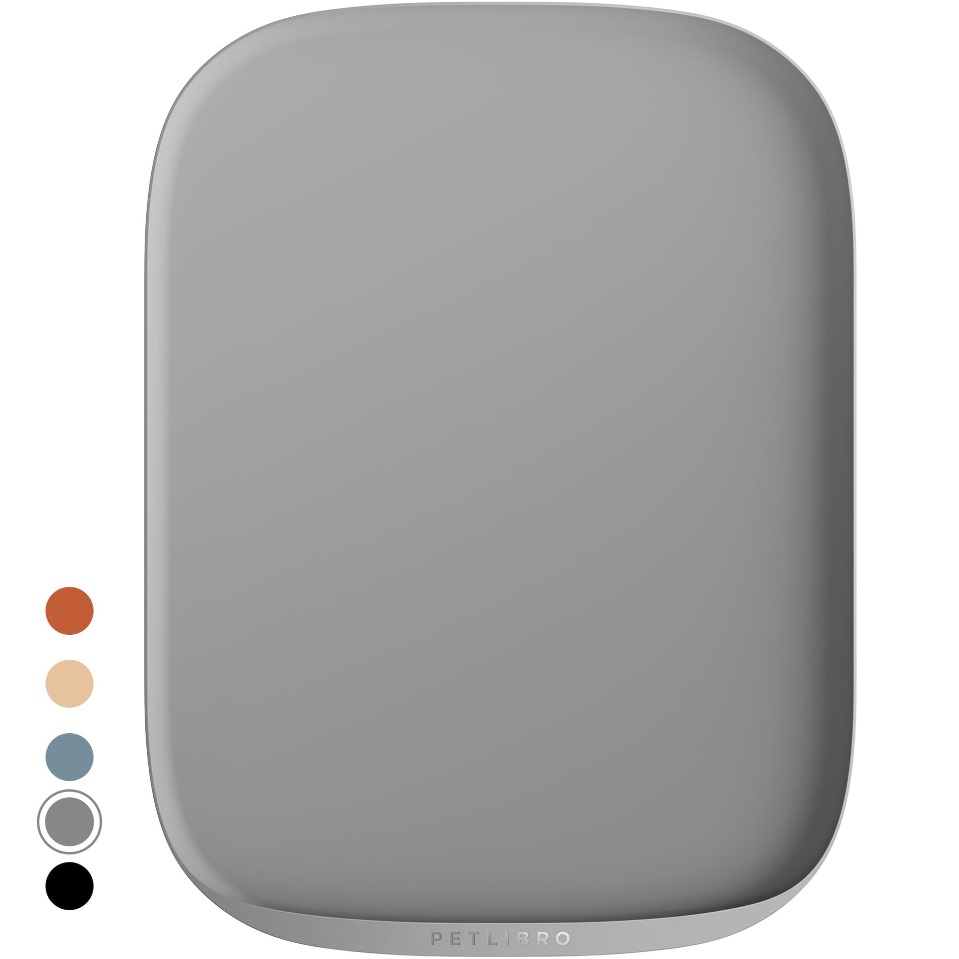 Tapete de Silicona PETLIBRO Gris para Alimentos y Agua con Borde Elevado para Mascotas
