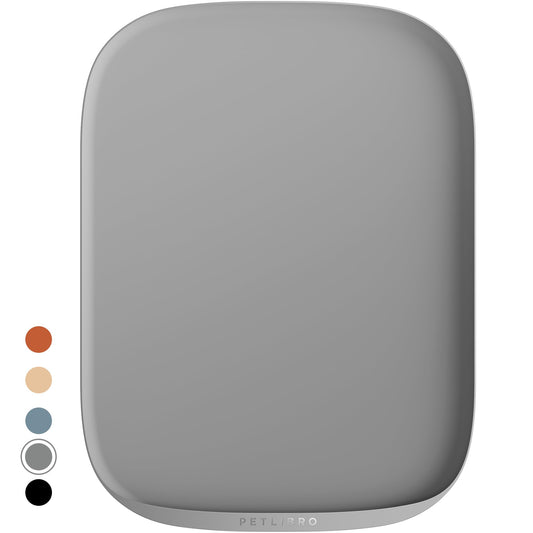 Tapete de Silicona PETLIBRO Gris para Alimentos y Agua con Borde Elevado para Mascotas