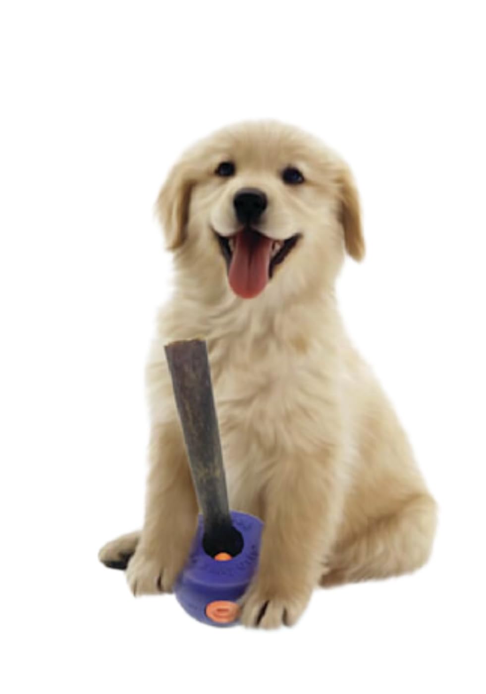 Bully Grip Bully Stick Holder Para Perros, Dispositivo De Seguridad Para Perros Bully Lok, Evita La Asfixia En Perros Pequeños, Medianos Y Grandes, Queso De Yak, Colágeno, Masticación Dental, Cuero Si