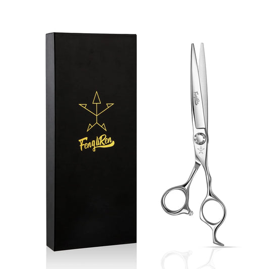 Fengliren Tijeras profesionales de alta gama extremadamente afiladas para corte de pelo de peluquería para cabello de 6.5 pulgadas, tijeras de corte de pelo hechas de aleación de acero inoxidable para