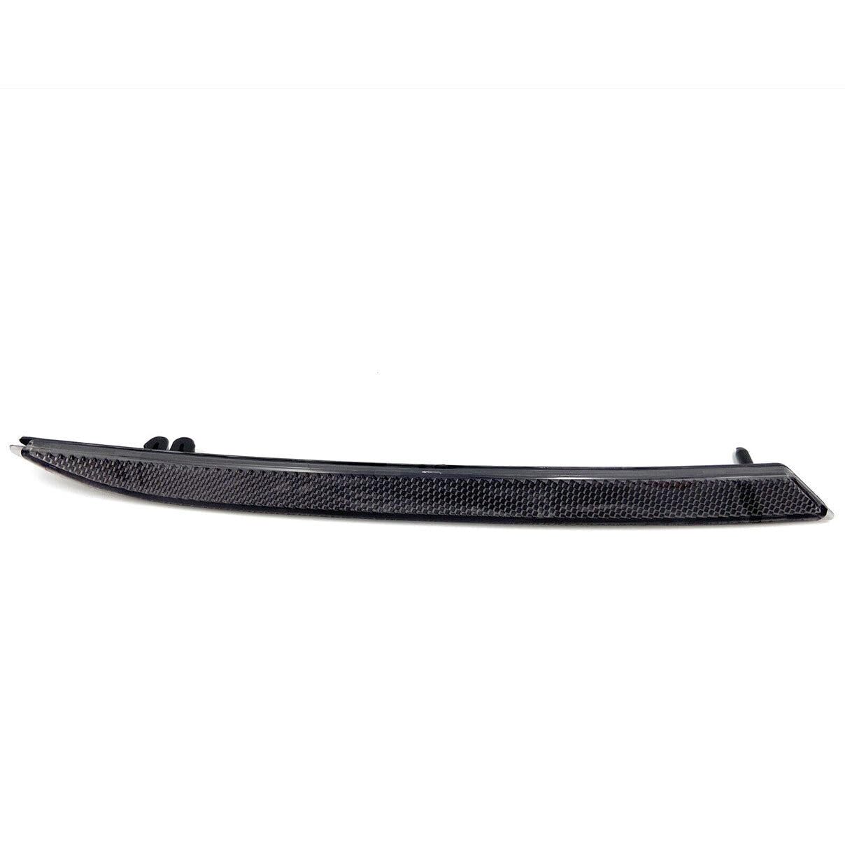 1 par de lentes tintadas ahumadas para reflector de marca lateral del parachoques trasero para Ford Mustang 2018 2019 2020 2021 2022