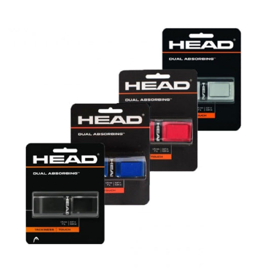 HEAD 285034 Grip para Tenis Dual Absorbing, Negro, 12 Piezas