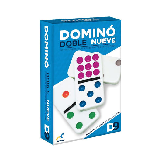 Juego de Mesa Domino Doble 9 Novelty Corp Blanco Máxima Calidad