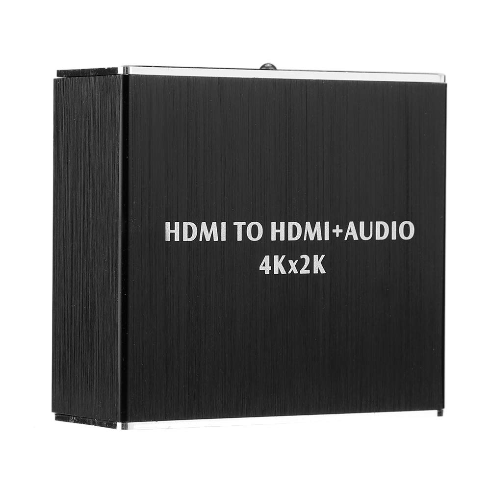 Convertidor de Audio Digital a analógico, 4K x 2K HDMI 1.4 Extractor de Audio 5.1 Adaptador de Convertidor de fibra óptica de Canal de Sonido para Reproductor/Amplificador de DVD
