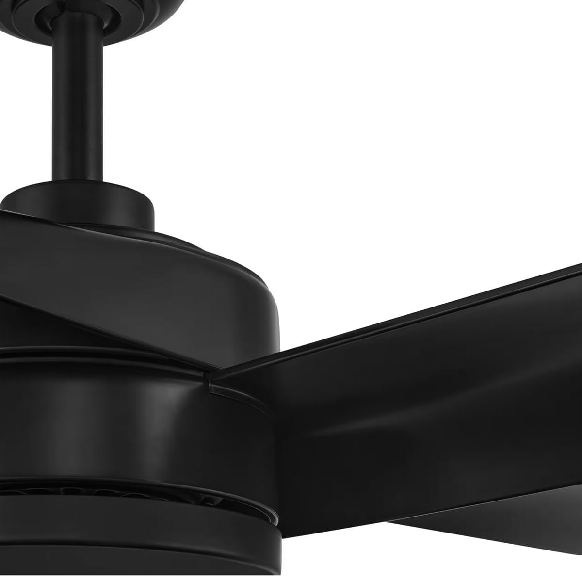 LUTEMA Ventilador De Techo | Acabado Negro Mate | Para Interiores/Exteriores | 52 Pulgadas | Diseño Con Aspas De Roble Tupelo | Temporizador | 3 Velocidades | Control remoto