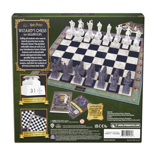 Juego de Ajedrez Wizarding World of Harry Potter para Principiantes para Fans a partir de 8 Años