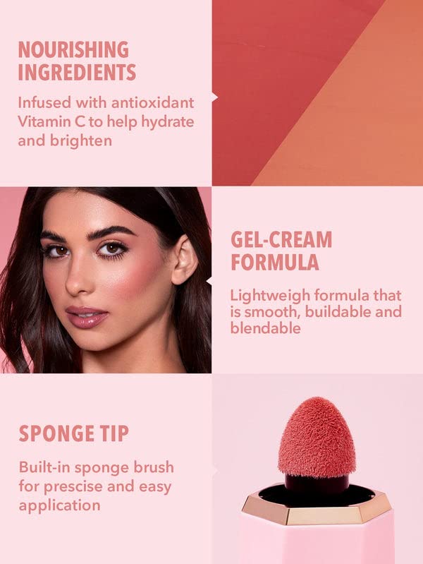 SHEGLAM Maquillaje con rubor líquido Color Bloom para mejillas con acabado mate - Devoted