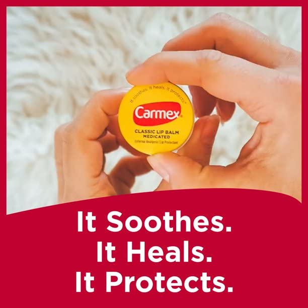 Carmex Classic bálsamo labial medicado, 2 onzas (paquete de 3)