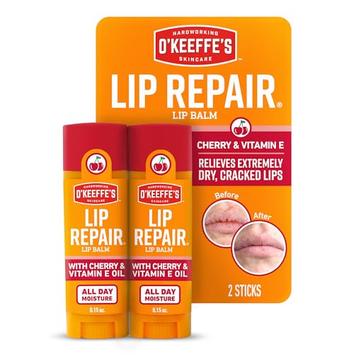 Bálsamo Labial O'Keeffe's Cereza y Aceite de Vitamina E Stick Doble Pack