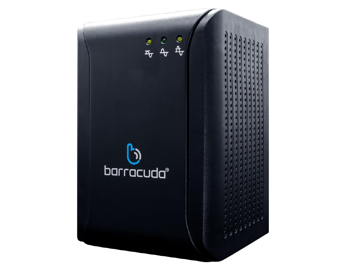 Barracuda Regulador De Voltaje Avr-1301 8 Contactos 700w Color Negro