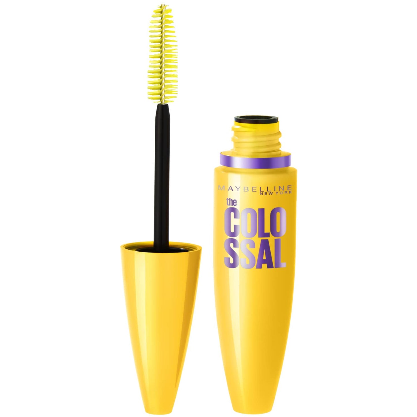 Maybelline Volume Express Colossal Mascara Lavable, color Glam Negro Glamoroso
