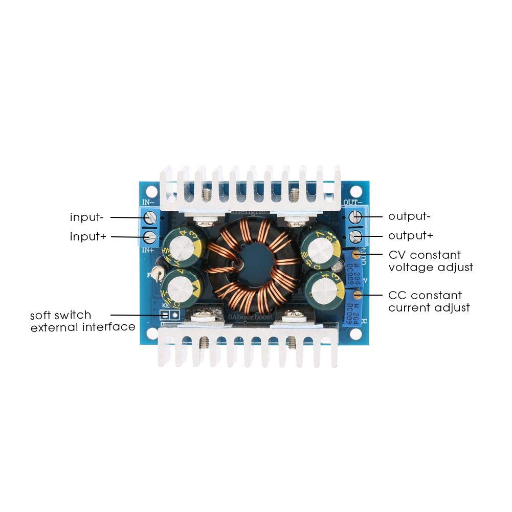 Módulo de Fuente de Alimentación Walfront Azul 5-30V a 1.25-30V Step Up Down Convertidor Regulador de Voltaje