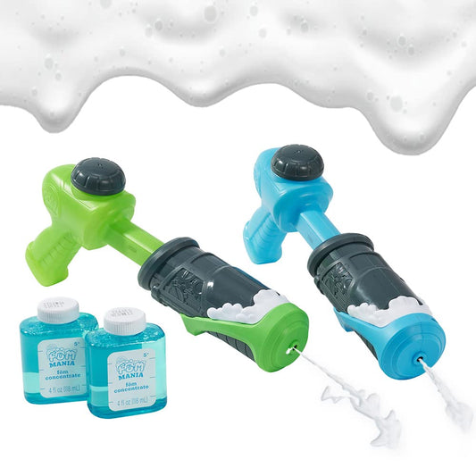 Fom Mania Quickshot Foam Blaster for Kids Adults| 2 Pack Amazon Exclusive | Non Toxic Kid Foam Blaster Squirt Gun | Ideas Gift Toys for Summer Outdoor Swimming Pool Beach Sand Water Fighting Play