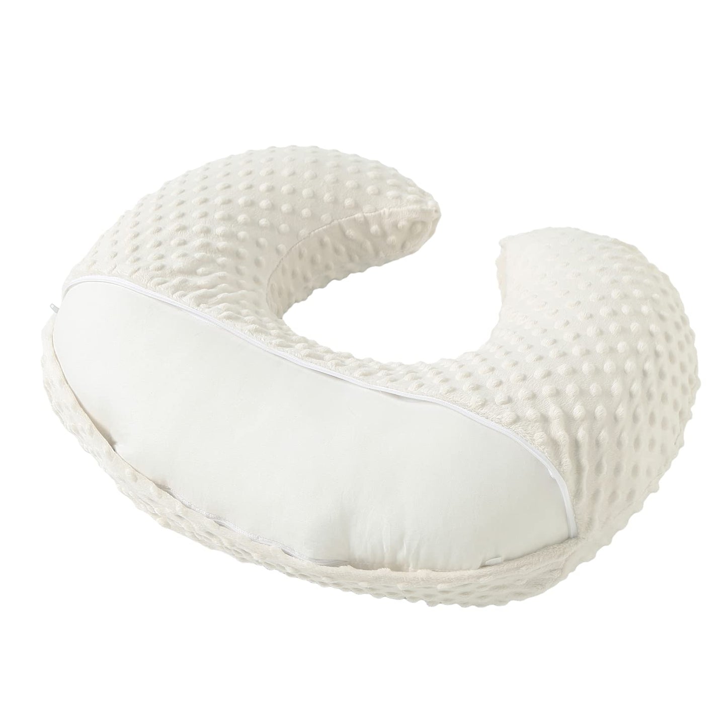 Almohada y posicionador de lactancia con funda para lactancia materna y alimentación con biberón, apoyo para bebé, tiempo de barriga, soporte para sentarse al bebé, soporte para despertar tiempo