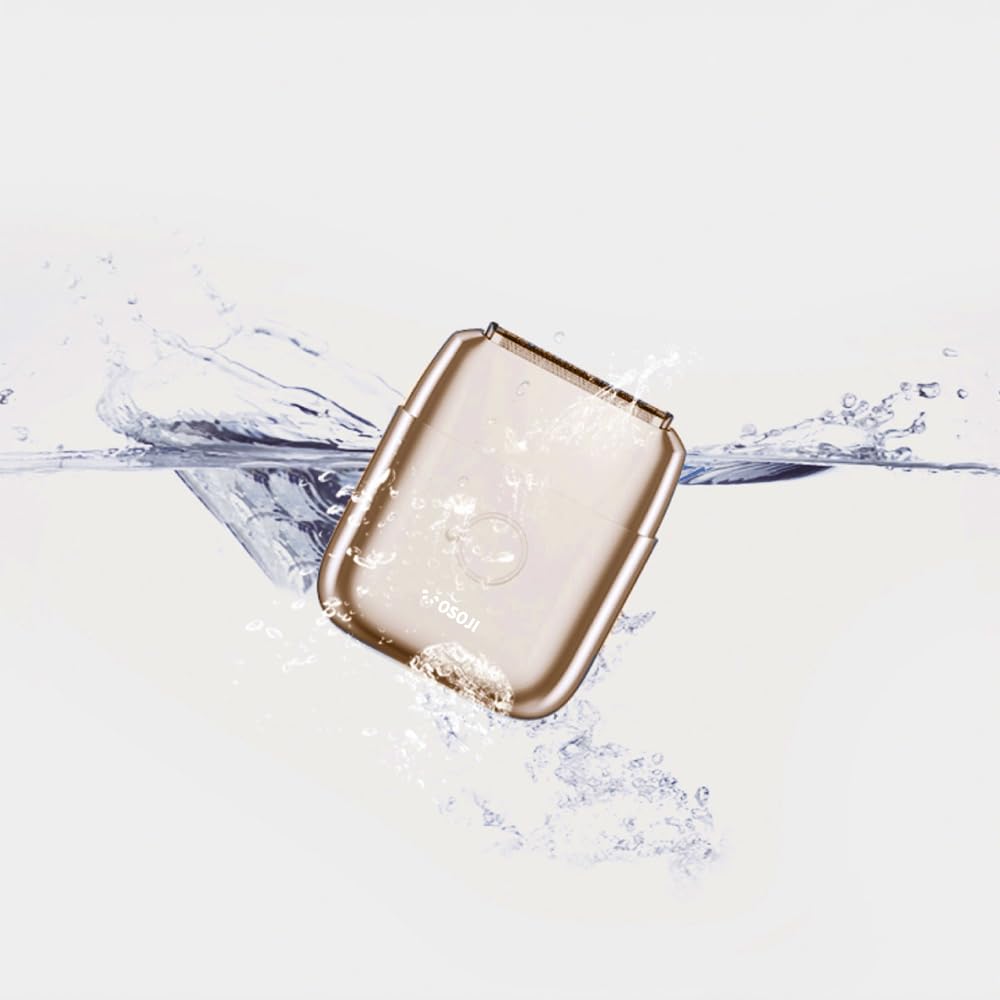 OSOJI - Afeitadora Eléctrica Recargable Modelo Shaver 1, Hasta 60 Minutos de Uso, Afeitado Apurado, Suave y Sin Irritación (Dorado)