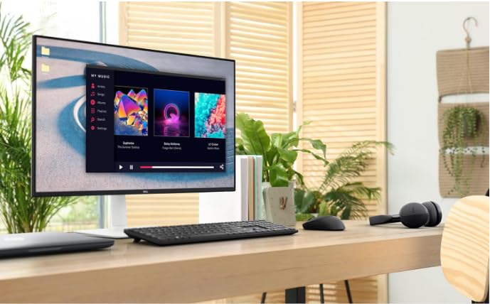 Dell Monitor QHD de 27 pulgadas, frecuencia de actualización de 100 Hz, relación de contraste de 1500:1, TÜV Rheinland Eye Comfort 4 estrellas, VESA, altavoz integrado de 2 x 5 W, pivote/giratorio