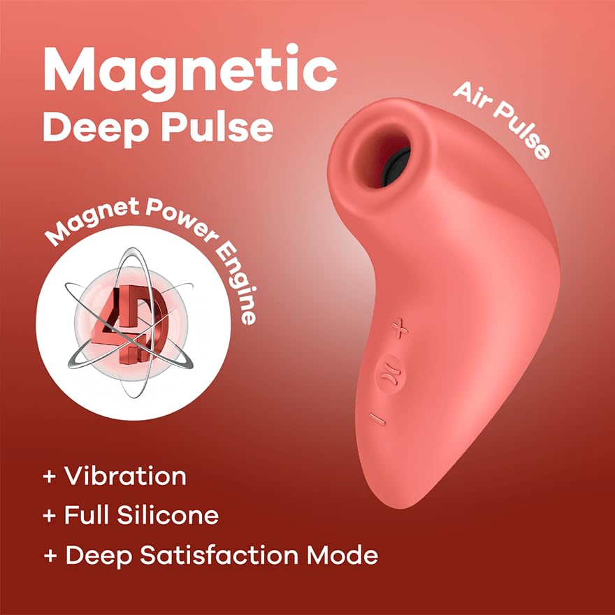 Satisfyer Pulso de Aire Damasco con Tecnología de Onda de Presión 4D y Batería Recargable Resistente al Agua para Mujer