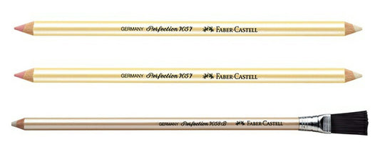 Lápiz Borrador Perfection con Pincel para Dibujos y Artistas en Blanco - Paquete de 3