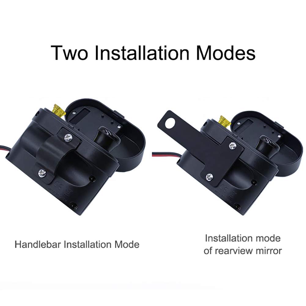 Cargador USB para Motocicleta, DC 12V / 24V Encendedor de Cigarrillos para Motocicleta Puertos de Carga USB Duales Voltímetro Reloj Pantalla de Tiempo Motor Cargador de Teléfono