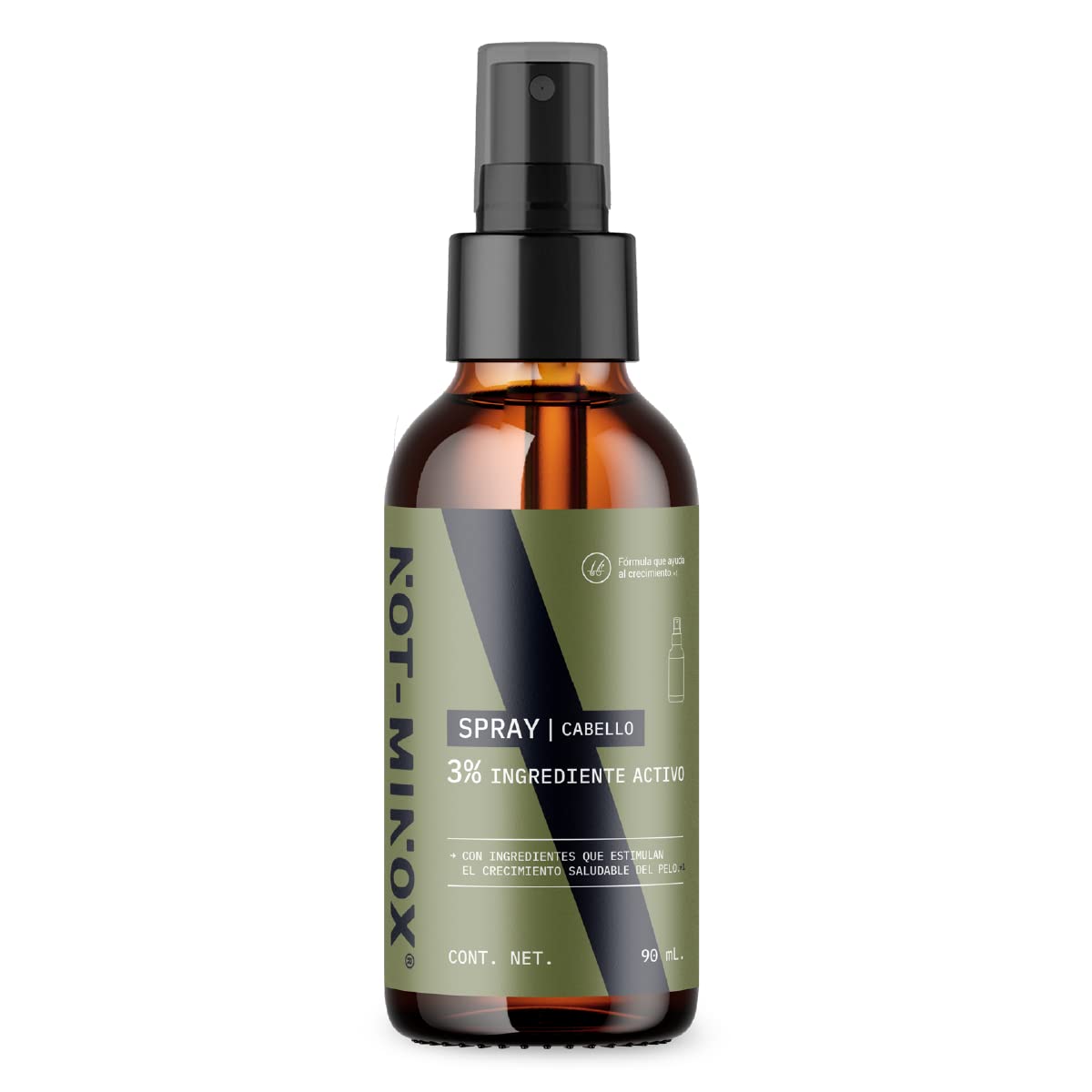 Spray para Crecimiento de Cabello NOT-MINOX 3% Ingrediente Activo con Biotina y Vitamina E