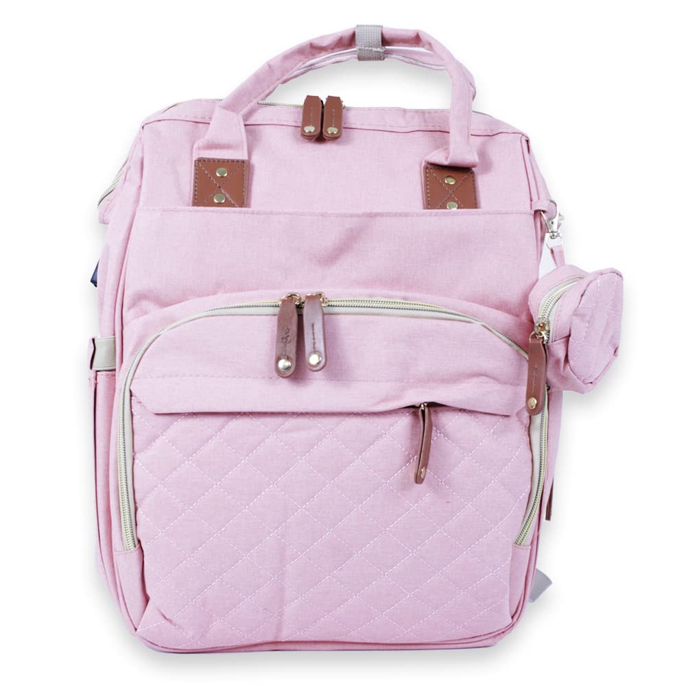 Mochila Pañalera con estación de cambio para pañales, Gran Capacidad con Múltiples Compartimentos, Bolsa Multifuncional -Verde/Azul