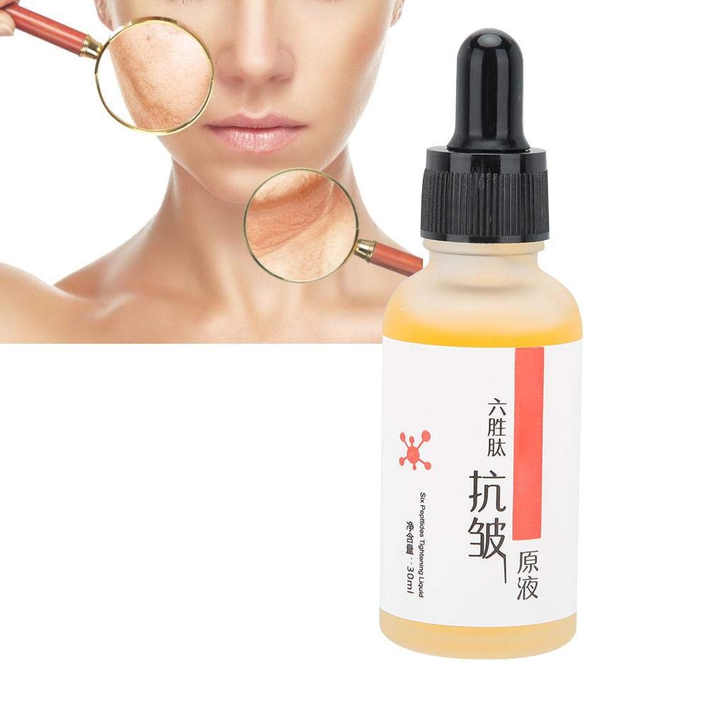 Suero Facial Antiarrugas de Seis Péptidos 30 ml Hidratante Antienvejecimiento para el Cuidado de la Piel