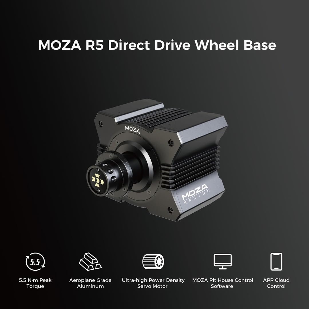 Simulador de Carreras MOZA R5 Direct Drive Windows Bundle