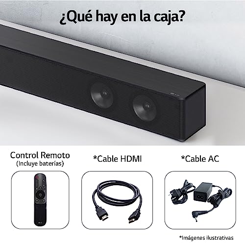 LG Soundbar SH7Q | 5.1ch y 800W de Potencia | AI Sound Pro y Subwoofer Inalámbrico | Wow Interface TV | DTS Virtual:X