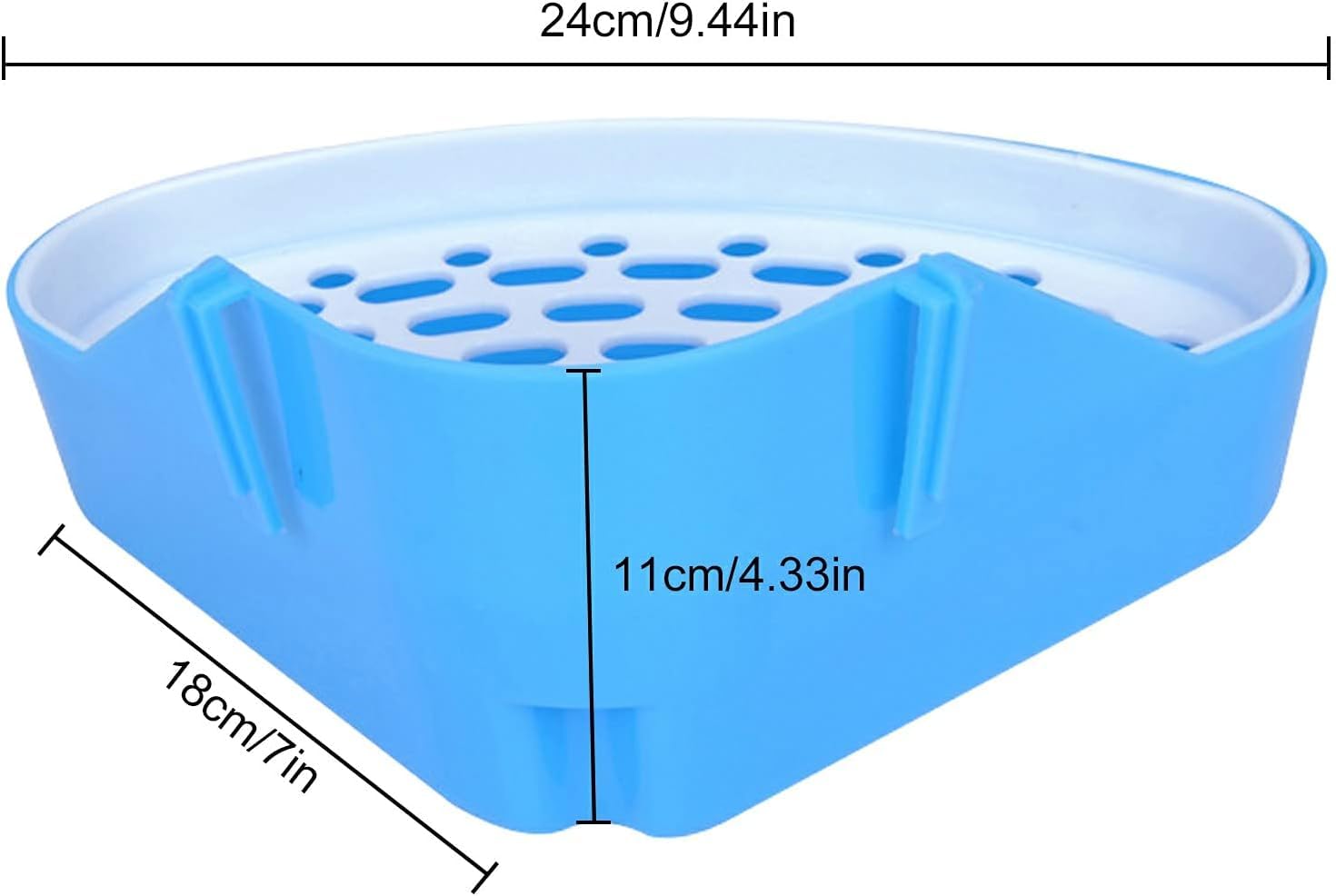 Caja de Arena para Conejos,Orinal de Esquina Inodoro con Rejilla para Suministros para Mascotas para Conejos cobayas Chinchilla hurón Animales pequeños Caja de Arena para Conejos Accesorios (rosa)