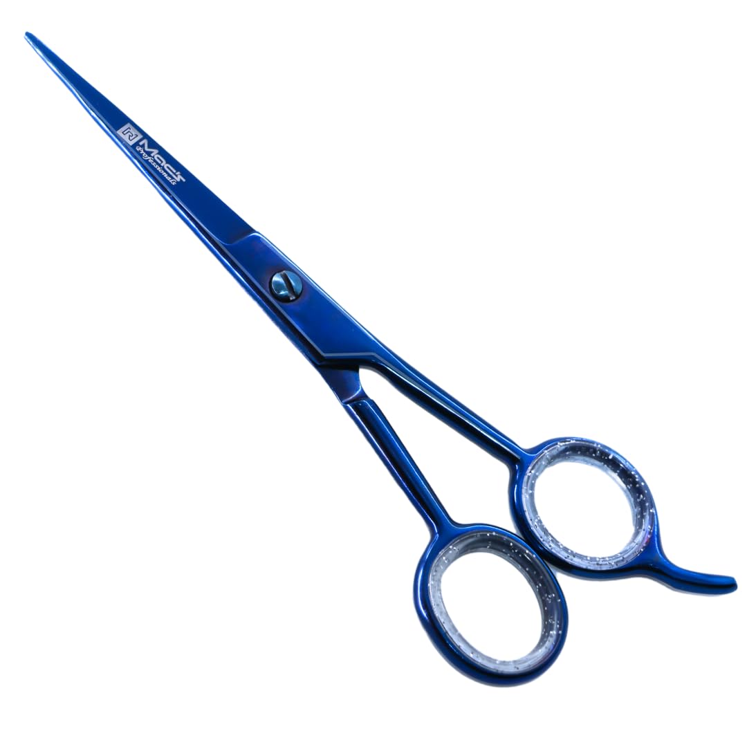 Macs Professional Tijeras para cortar el cabello, tijeras de peluquería de 6.5 pulgadas, navaja de afeitar de acero inoxidable de primera calidad con hoja afilada y tijeras de salón, para hombres, muj