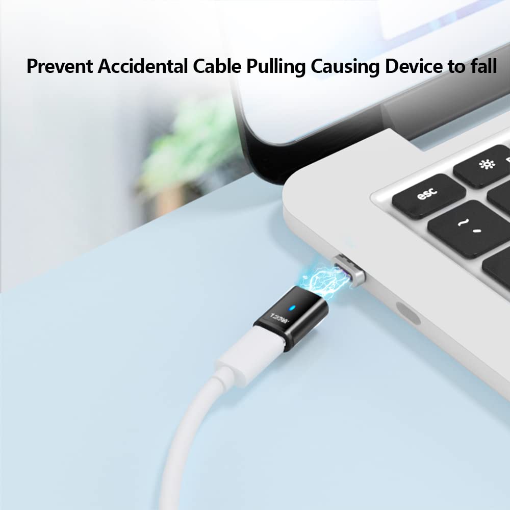 Adaptador Magnético USB C SHEEAST Plata 120 W Paquete de 3 Unidades Compatible con MacBook Pro/Air iPad Pro