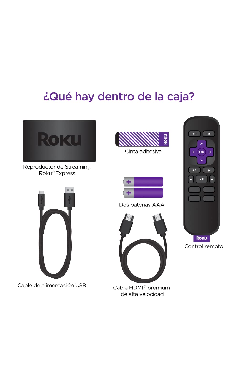 ROKU Express Dispositivo de Streaming HD con Garantía de 12 Meses en México