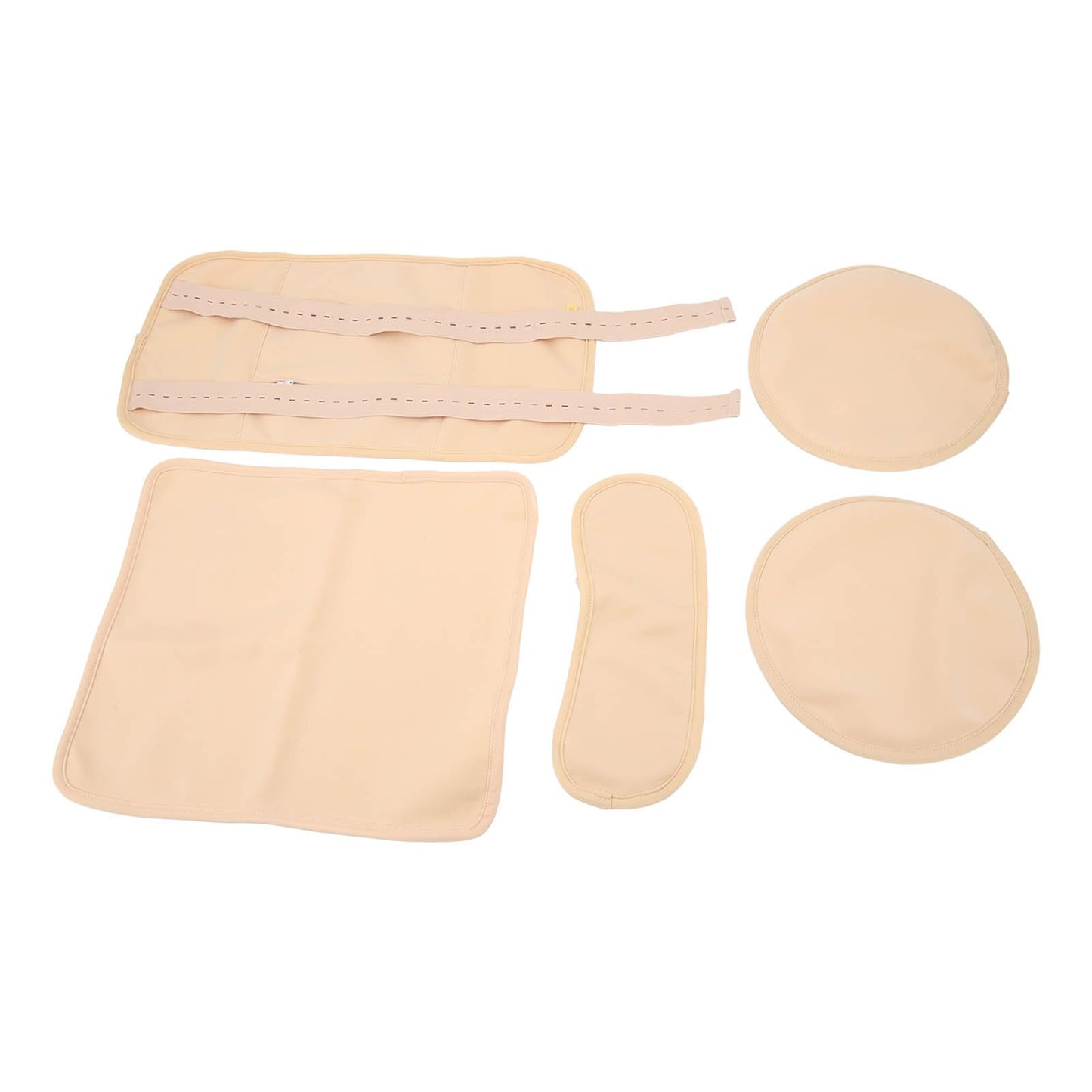 Kit de Paquete de Aceite de Ricino, Previene Fugas Tamaño Reutilizable Ajuste Correa Elástica de Envoltura de Aceite de Ricino para el Cuello (Caqui)