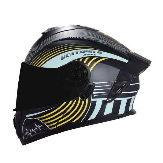 Casco para Moto Integral Boston - Casco Motocicleta Marca Edge - Visor Doble ANTIVAHO - Cascos para Motos Certificados Dot Moto - Accesorios para Moto Motocross Motocicleta Mujer Hombre Oro Negro XL