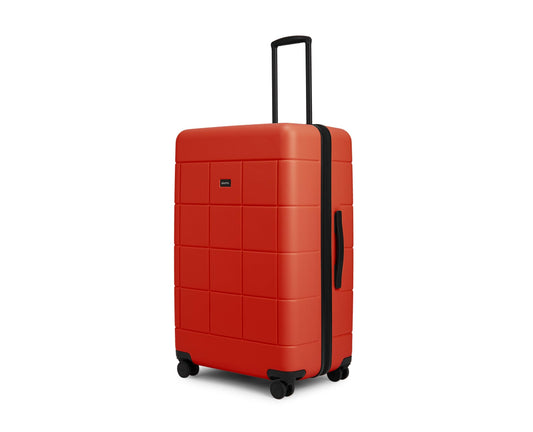 Mappa Original - Maleta de Viaje Rígida Garantía 10 Años 100% Makrolon Alemán, Ruedas Giratorias 360 de Tecnología Hinomoto, Candado TSA, Pad de Compresión, Maleta de 24 pulgadas, Color Rojo