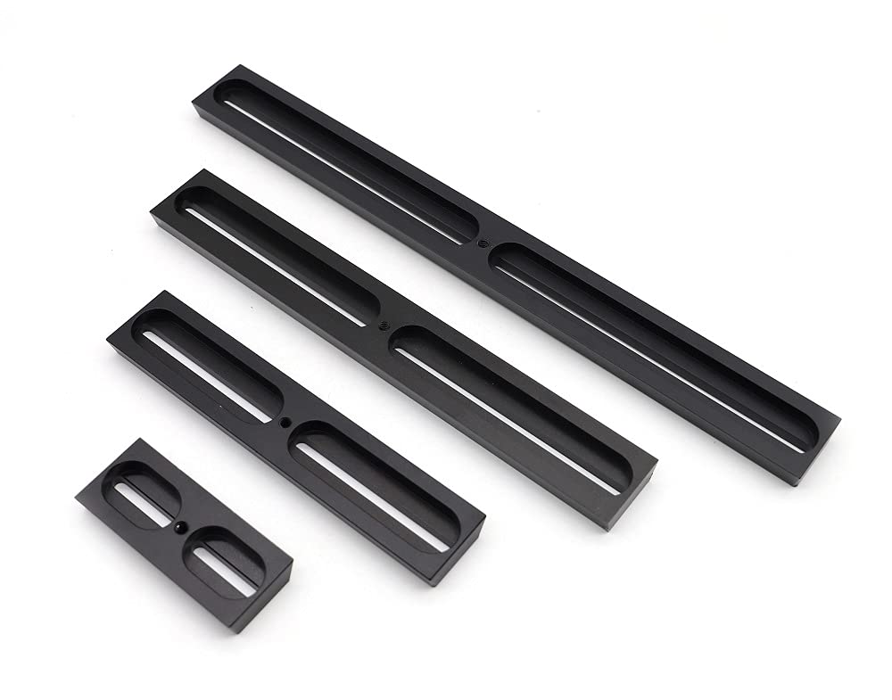 StarPal Placa de montaje para telescopio de cola de milano, 10 cm, 21 cm, 30 cm, 40 cm, para trípode ecuatorial, versión larga, prismáticos, placa negra de 75 °, tamaño estándar (10 cm)