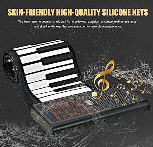 Piano Enrollable Portátil Recargable para Niños 61 Teclas para Práctica