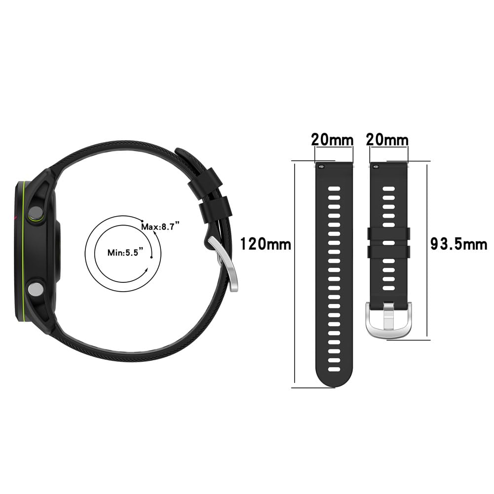 Correas De Reloj Waekethy Rosa Morado Gris Compatible con Garmin Vivoactive y Venu