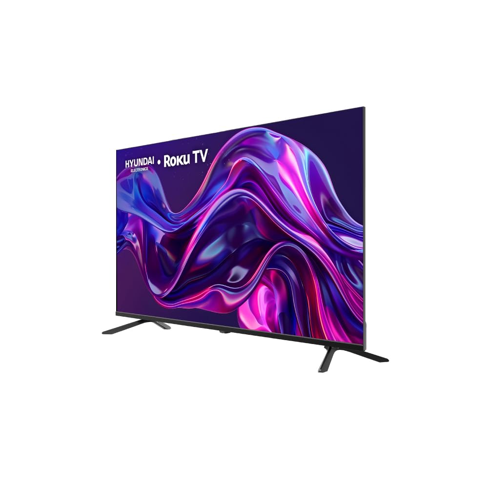 Hyundai HYLED5023R4KM TV 50” Pulgadas LED Ultra HD 4K Smart TV, Dolby Audio, HDR10, WiFi Dual Band, Sistema Operativo Roku. Compatible con Alexa, Apple Air Play y Google Home, Diseño Border Less