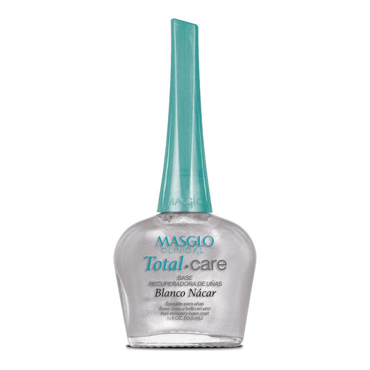 Base Masglo Clinical Base recuperadora de uñas maltratadas Tono Blanco Nácar 13.ml-Esmalte de Uñas Dañadas