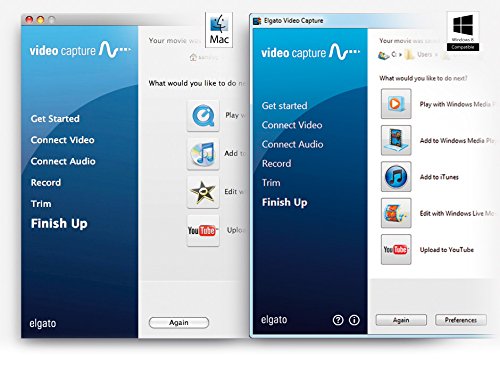 Elgato Video Capture - Capturadora digitalizadora de Video para Mac, PC y iPad (USB 2.0), Blanco