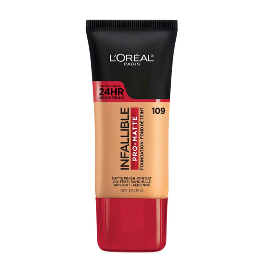 L'Oréal Paris, Base de maquillaje líquida de larga duración, Infallible 24h Pro-matte, Tono Classic Tan, 30ml