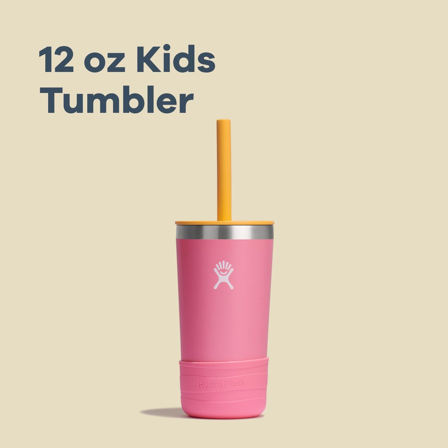 Hydro Flask - Vaso para niños de 12 onzas, con Aislamiento al vacío de Acero Inoxidable con Tapa y popote para Agua fría y Bebidas para Deportes, Escuela, Campamento, Almuerzo, Koala
