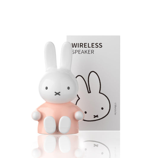 Miffy - Altavoces portátiles con Bluetooth, bonitos altavoces inalámbricos portátiles con sonido estéreo fuerte, micrófono integrado, ranura para tarjeta TF, doble emparejamiento, tiempo de