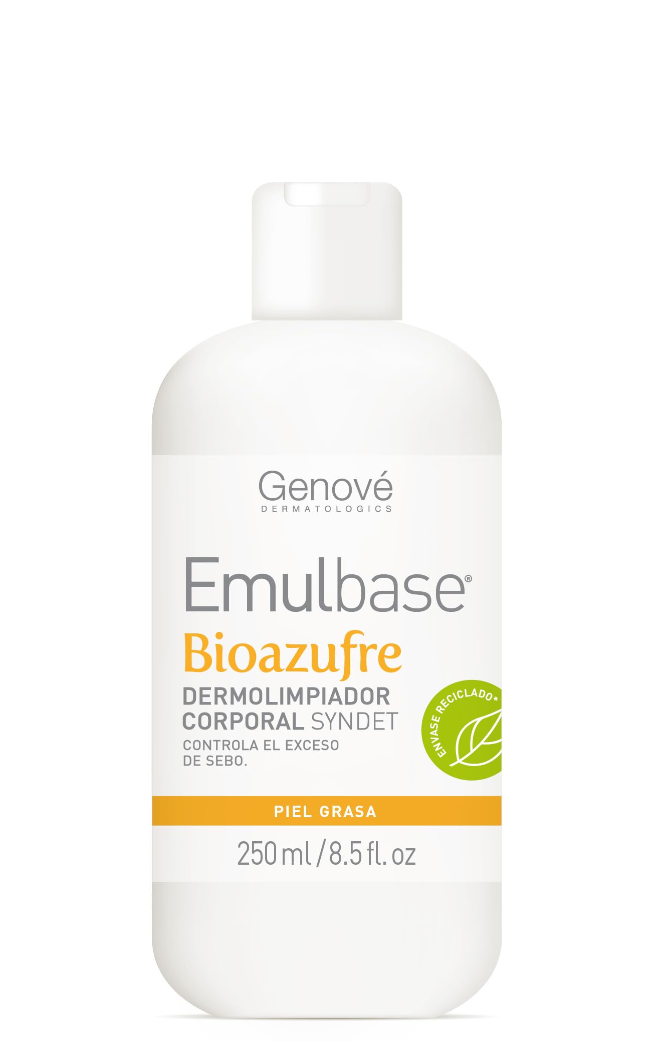 Genové Emulbase Bioazufre dermolimpiador SYNDET pieles grasas 250 ml