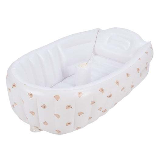 Bañera Inflable para bebé, Asiento de Bañera para bebé Recién Nacido para bebé, Mini Piscina de Viaje Plegable Portátil, Ayudar a los Bebés a la Bañera para Niños Pequeños (Tipo C)