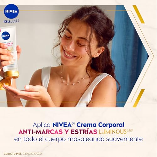 NIVEA Crema corporal Luminous 630 200 ml | Anti-marcas y anti-estrías