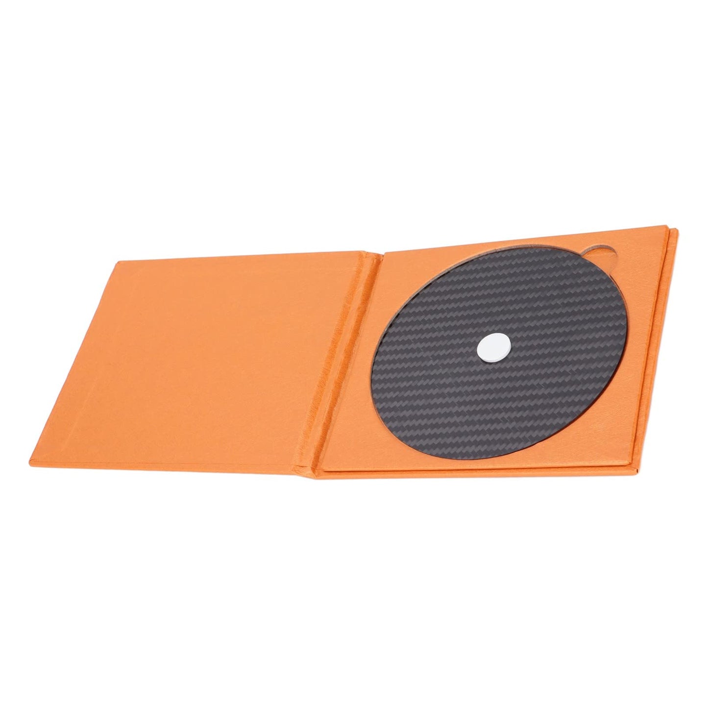 Estabilizador de CD, DVD, Fibra de Carbono, 0,2 Mm, Alfombrilla de Afinación, Estabilizador de Disco para Reproductor de Bandeja Superior, para Todos los Reproductores de CD de Carga Superior(negro)